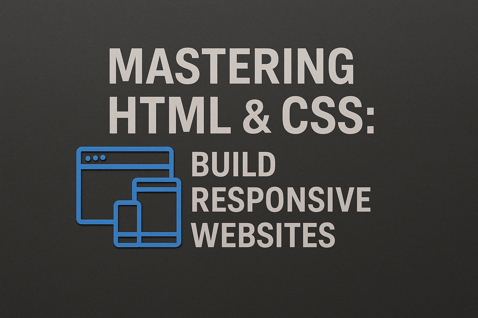 Mastering HTML & CSS: Build Responsive Websites